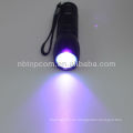 Alta potencia 3W LED UV linterna